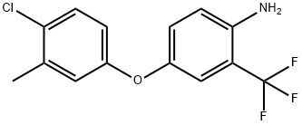 4-(4-CHLORO-3-METHYLPHENOXY)-2-(TRIFLUOROMETHYL)-PHENYLAMINE Struktur