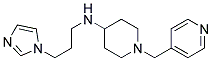 N-[3-(1H-IMIDAZOL-1-YL)PROPYL]-1-(PYRIDIN-4-YLMETHYL)PIPERIDIN-4-AMINE Struktur