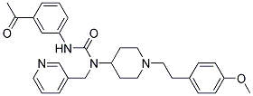 N'-(3-ACETYLPHENYL)-N-(1-[2-(4-METHOXYPHENYL)ETHYL]PIPERIDIN-4-YL)-N-(PYRIDIN-3-YLMETHYL)UREA Struktur