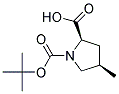 (2R,4R)-4-METHYL-PYRROLIDINE-1,2-DICARBOXYLIC ACID 1-TERT-BUTYL ESTER Struktur