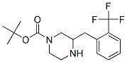 3-(2-TRIFLUOROMETHYL-BENZYL)-PIPERAZINE-1-CARBOXYLIC ACID TERT-BUTYL ESTER Struktur