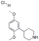 4-(2,5-DIMETHOXYPHENYL)PIPERIDINE HYDROCHLORIDE Struktur