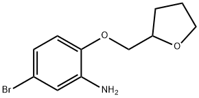 5-BROMO-2-(TETRAHYDRO-2-FURANYLMETHOXY)ANILINE Struktur