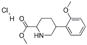 METHYL 5-(2-METHOXYPHENYL)PIPERIDINE-2-CARBOXYLATE HYDROCHLORIDE Struktur