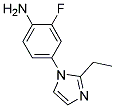 4-(2-ETHYL-IMIDAZOL-1-YL)-2-FLUORO-PHENYLAMINE Struktur