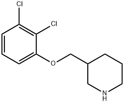 3-[(2,3-DICHLOROPHENOXY)METHYL]PIPERIDINE Struktur