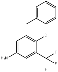 4-(2-METHYLPHENOXY)-3-(TRIFLUOROMETHYL)ANILINE Struktur