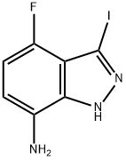 7-AMINO-4-FLUORO-3-IODO INDAZOLE Struktur