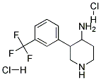 3-(3-(TRIFLUOROMETHYL)PHENYL)PIPERIDIN-4-AMINE DIHYDROCHLORIDE Struktur