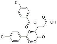 (2S,3R)-2,3-BIS(4-CHLOROBENZOYLOXY)PENTANEDIOIC ACID Struktur