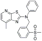 7-METHYL-N-[2-(METHYLSULFONYL)BENZYL]-N-PHENYL[1,3]THIAZOLO[5,4-B]PYRIDIN-2-AMINE Struktur