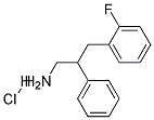 3-(2-FLUOROPHENYL)-2-PHENYL-1-PROPANAMINE HYDROCHLORIDE Struktur