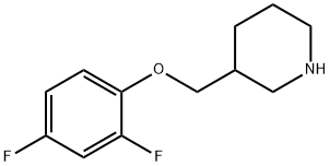 3-[(2,4-DIFLUOROPHENOXY)METHYL]PIPERIDINE Struktur