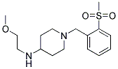 N-(2-METHOXYETHYL)-1-[2-(METHYLSULFONYL)BENZYL]PIPERIDIN-4-AMINE Struktur