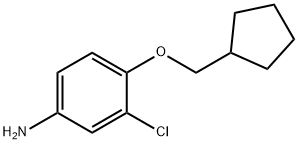 3-CHLORO-4-(CYCLOPENTYLMETHOXY)ANILINE Struktur