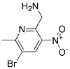 (5-BROMO-6-METHYL-3-NITRO-PYRIDIN-2-YL)-METHYL-AMINE Struktur