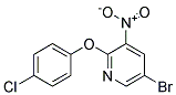 5-BROMO-2-(4-CHLORO-PHENOXY)-3-NITRO-PYRIDINE Struktur