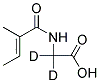 N-TIGLOYLGLYCINE-2,2-D2 Struktur