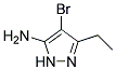 4-BROMO-5-ETHYL-2H-PYRAZOL-3-YLAMINE Struktur