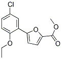 5-(2-ETHOXY-5-CHLOROPHENYL)FURAN-2-CARBOXYLIC ACID METHYL ESTER Struktur