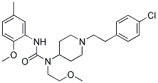 N-(1-[2-(4-CHLOROPHENYL)ETHYL]PIPERIDIN-4-YL)-N-(2-METHOXYETHYL)-N'-(2-METHOXY-5-METHYLPHENYL)UREA Struktur