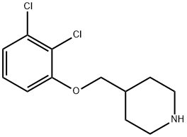 4-[(2,3-DICHLOROPHENOXY)METHYL]PIPERIDINE Struktur