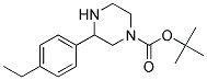 3-(4-ETHYL-PHENYL)-PIPERAZINE-1-CARBOXYLIC ACID TERT-BUTYL ESTER Struktur