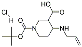 4-ALLYLAMINO-PIPERIDINE-1,3-DICARBOXYLIC ACID 1-TERT-BUTYL ESTER HYDROCHLORIDE Struktur