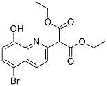 DIETHYL 2-(5-BROMO-8-HYDROXYQUINOLIN-2-YL)MALONATE Struktur