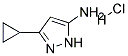 5-AMINO-3-CYCLOPROPYL-1H-PYRAZOLE HYDROCHLORIDE Struktur