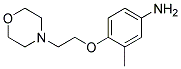 3-METHYL-4-[2-(4-MORPHOLINYL)ETHOXY]PHENYLAMINE Struktur