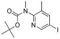 TERT-BUTYL N-METHYL-N-(5-IODO-3-METHYLPYRIDIN-2-YL)-CARBAMATE Struktur