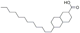 6-N-DODECYLDECAHYDRONAPHTHALENE-2-CARBOXYLIC ACID Struktur