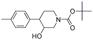 N-BOC-3-HYDROXY-4-(4-METHYLPHENYL) PIPERIDINE Struktur