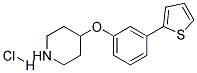 4-[3-(2-THIENYL)PHENOXY]PIPERIDINE HYDROCHLORIDE Struktur