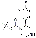 (S)-2-(3,4-DIFLUORO-PHENYL)-PIPERAZINE-1-CARBOXYLIC ACID TERT-BUTYL ESTER Struktur