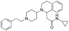 N-CYCLOPROPYL-2-(2-[1-(2-PHENYLETHYL)PIPERIDIN-4-YL]-1,2,3,4-TETRAHYDROISOQUINOLIN-1-YL)ACETAMIDE Struktur