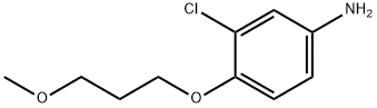 3-CHLORO-4-(3-METHOXYPROPOXY)PHENYLAMINE Struktur