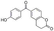 6-(4-HYDROXY-BENZOYL)-CHROMAN-2-ONE Struktur