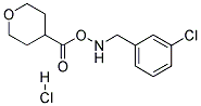 4-(3-CHLORO-BENZYLAMINO)-TETRAHYDRO-PYRAN-4-CARBOXYLIC ACID HYDROCHLORIDE Struktur