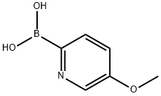 5-メトキシピリジン-2-ボロン酸 化學(xué)構(gòu)造式