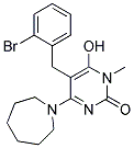 4-AZEPAN-1-YL-5-(2-BROMOBENZYL)-6-HYDROXY-1-METHYLPYRIMIDIN-2(1H)-ONE Struktur