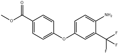 METHYL 4-[4-AMINO-3-(TRIFLUOROMETHYL)PHENOXY]-BENZOATE Struktur