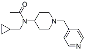 N-(CYCLOPROPYLMETHYL)-N-[1-(PYRIDIN-4-YLMETHYL)PIPERIDIN-4-YL]ACETAMIDE Struktur