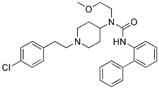 N'-BIPHENYL-2-YL-N-(1-[2-(4-CHLOROPHENYL)ETHYL]PIPERIDIN-4-YL)-N-(2-METHOXYETHYL)UREA Struktur