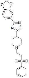 4-[3-(1,3-BENZODIOXOL-5-YL)-1,2,4-OXADIAZOL-5-YL]-1-[2-(PHENYLSULFONYL)ETHYL]PIPERIDINE Struktur