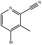 4-BROMO-3-METHYL-PYRIDINE-2-CARBONITRILE Struktur