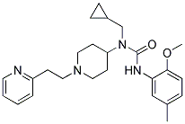 N-(CYCLOPROPYLMETHYL)-N'-(2-METHOXY-5-METHYLPHENYL)-N-[1-(2-PYRIDIN-2-YLETHYL)PIPERIDIN-4-YL]UREA Struktur