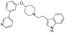 3-(2-[4-(3-PYRIDIN-3-YLPHENOXY)PIPERIDIN-1-YL]ETHYL)-1H-INDOLE Struktur