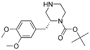 (R)-2-(3,4-DIMETHOXY-BENZYL)-PIPERAZINE-1-CARBOXYLIC ACID TERT-BUTYL ESTER Struktur